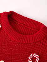 Rylee Faith Designs Mom And Me Winter Christmas Red Merry Pullover Sweater - Everetts Place Boutique - 