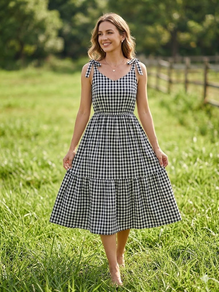 Rylee Faith Designs Mommy & Me Adult Plaid Smocked DressEveretts Place