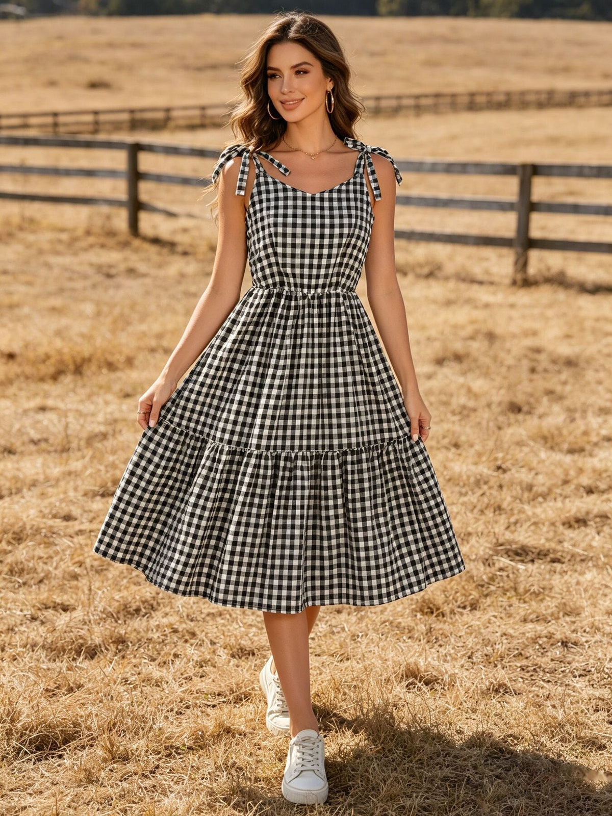 Rylee Faith Designs Mommy & Me Adult Plaid Smocked DressEveretts Place