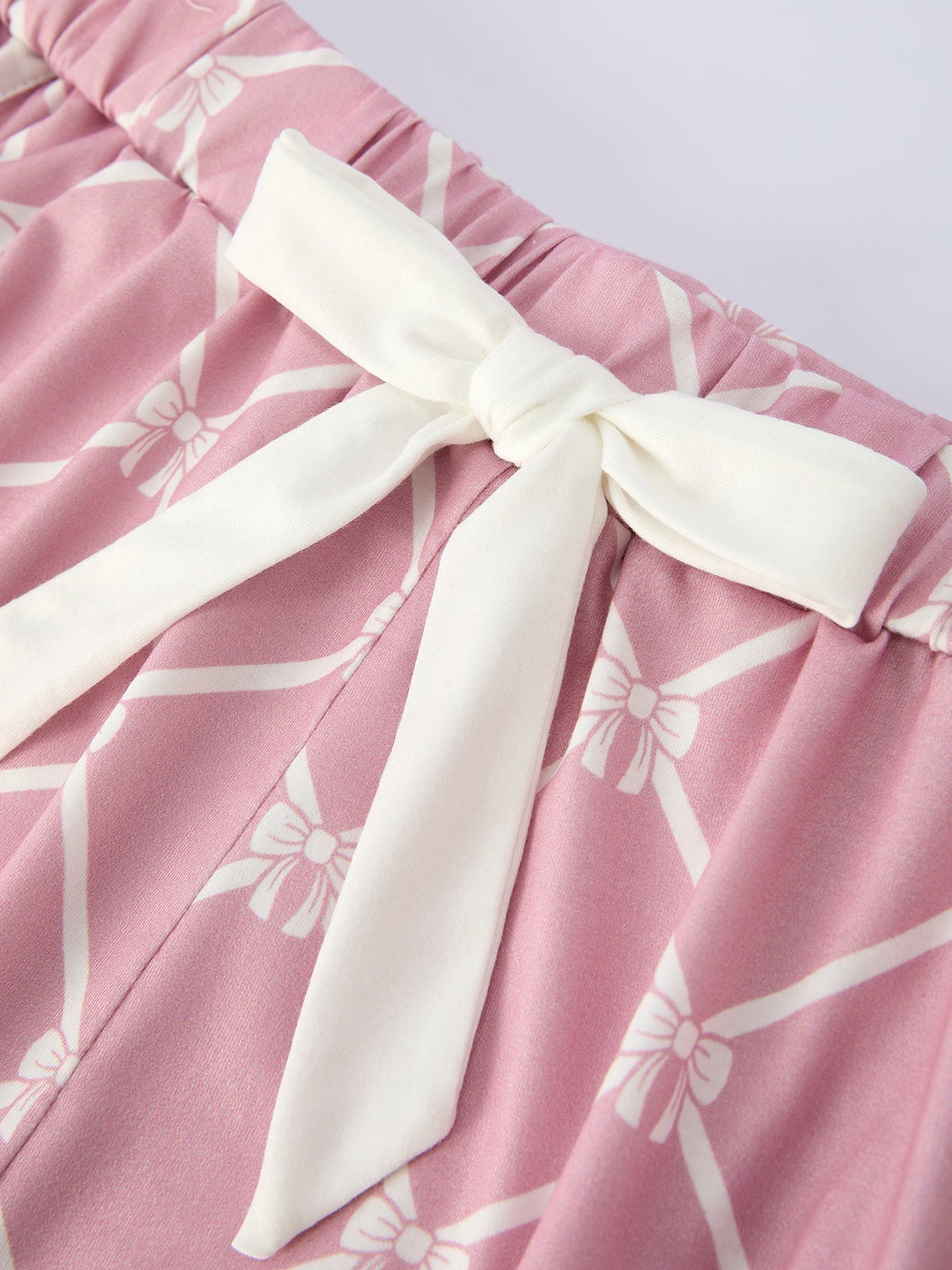 Rylee Faith Designs Mommy & me Autumn Check Bow Girls Lapel PajamasEveretts Place