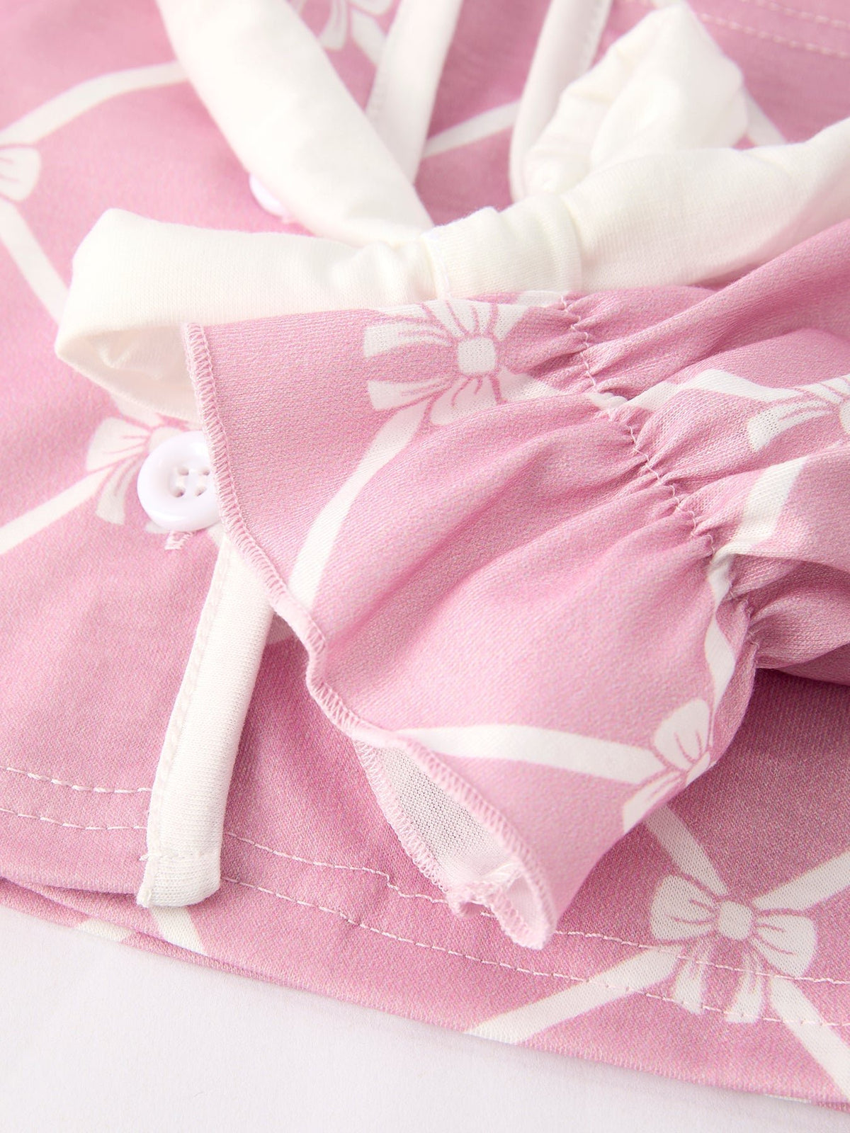 Rylee Faith Designs Mommy & me Autumn Check Bow Girls Lapel PajamasEveretts Place