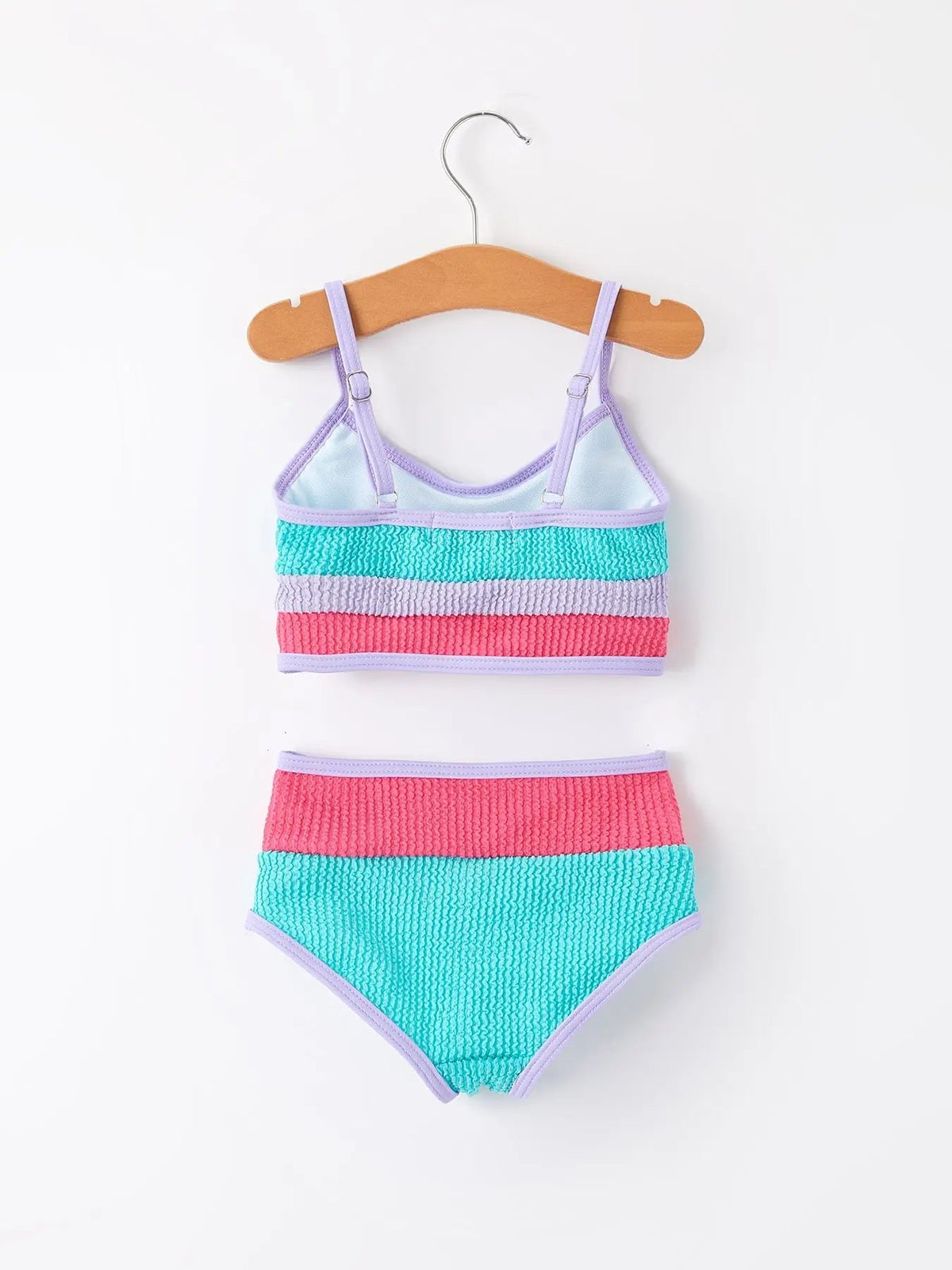 Rylee Faith Designs Mommy me "Blue and Red Stripes" Kid's Swimsuit - 