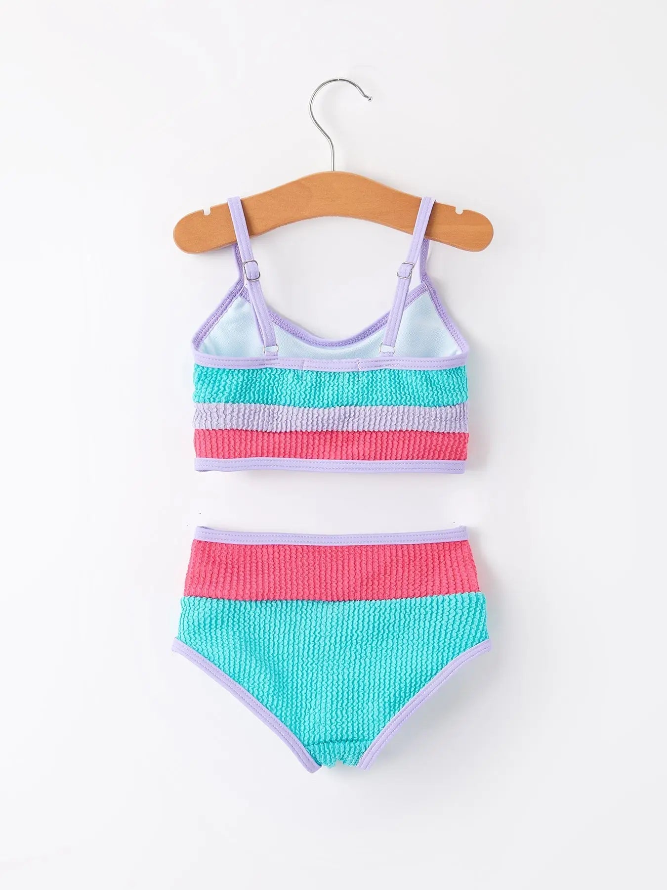 Rylee Faith Designs Mommy me "Blue and Red Stripes" Kid's Swimsuit - 