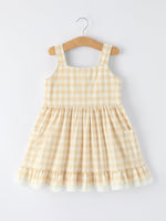 Rylee Faith Designs Mommy & Me Plaid Girl Dress With PocketEveretts Place