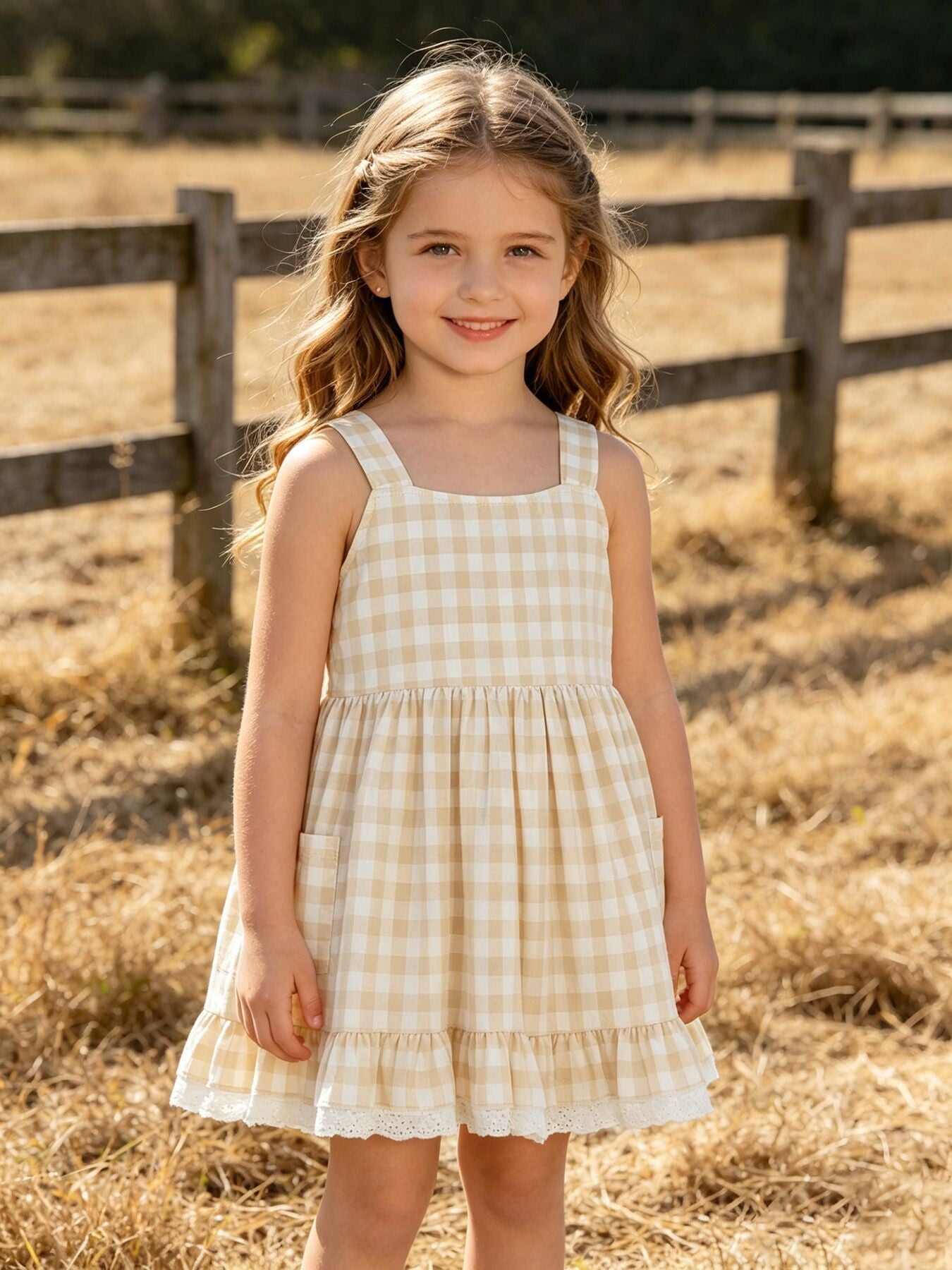 Rylee Faith Designs Mommy & Me Plaid Girl Dress With PocketEveretts Place