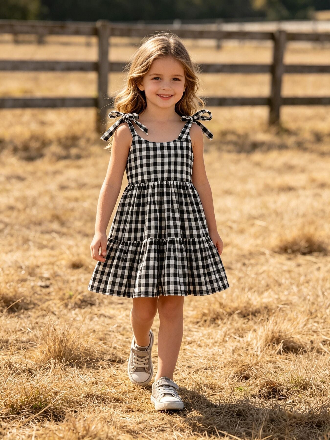 Rylee Faith Designs Mommy & Me Plaid Girl Smocked Ruffle DressEveretts Place