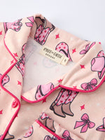 Rylee Faith Designs Mommy & Me Western Print Ruffle Pajama SetEveretts Place