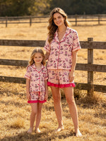 Rylee Faith Designs Mommy & Me Western Print Ruffle Pajama SetEveretts Place