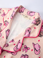 Rylee Faith Designs Mommy & Me Western Print Ruffle Pajama SetEveretts Place