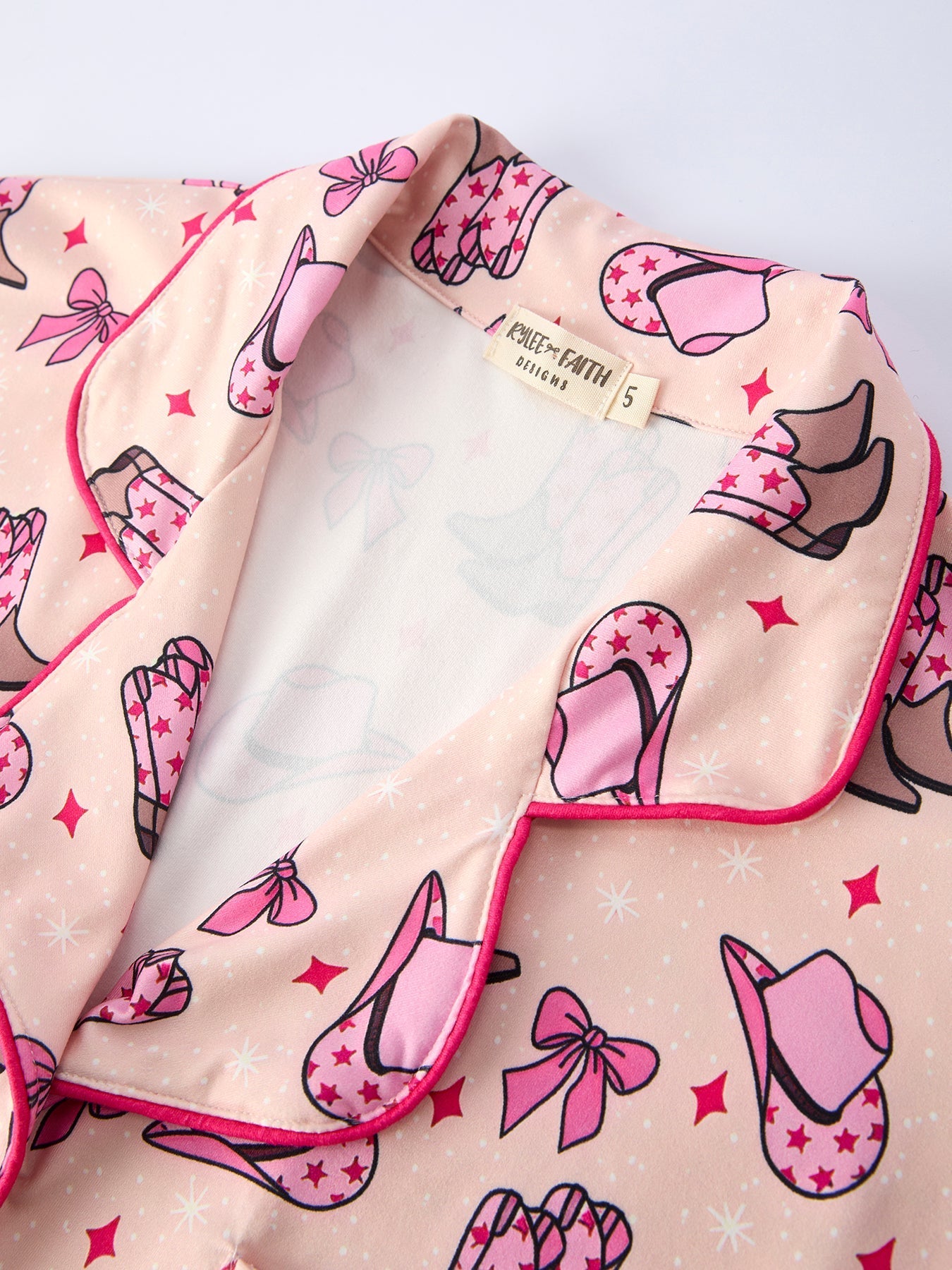 Rylee Faith Designs Mommy & Me Western Print Ruffle Pajama SetEveretts Place