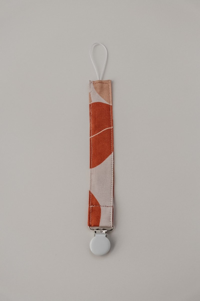 Little Mae & Co Mongolia Pacifier Clip For Babies Modern Print Accessory - Everetts Place Boutique - 