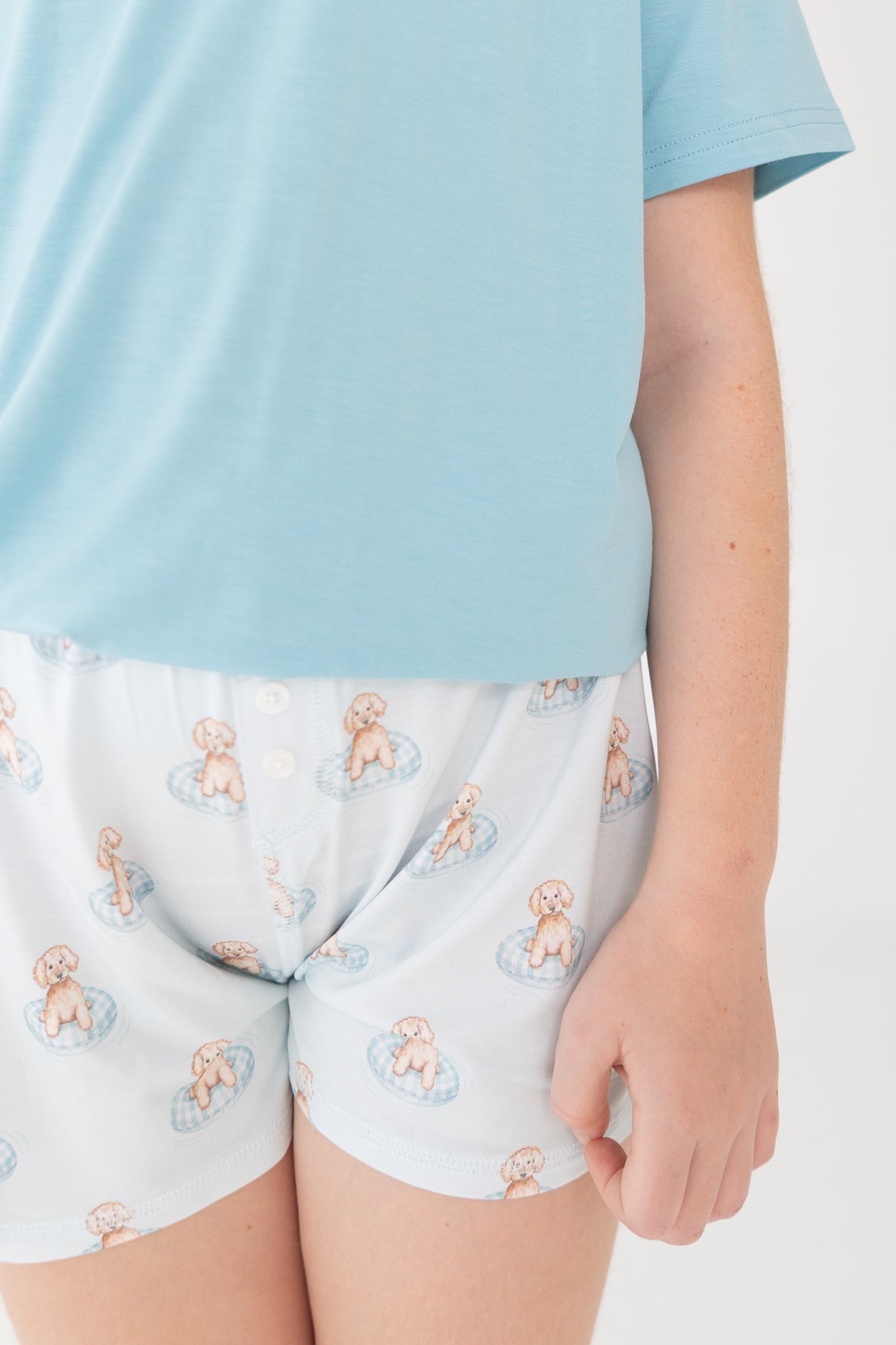 Puppy Pool Party Youth Girls Shorts Set