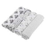 Newcastle Classics Monochrome Bamboo Muslin Swaddle 4 - Pack | Newcastle ClassicsEveretts Place