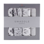 Newcastle Classics Monochrome Bamboo Muslin Swaddle Blankets for Newborn Baby Comfort - 