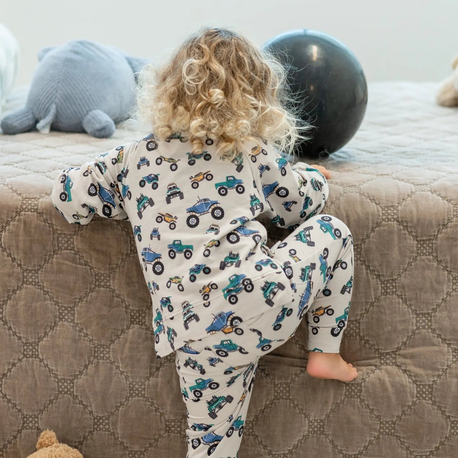 Sweet Bamboo Monster Mash Crew Neck Jogger Set - 