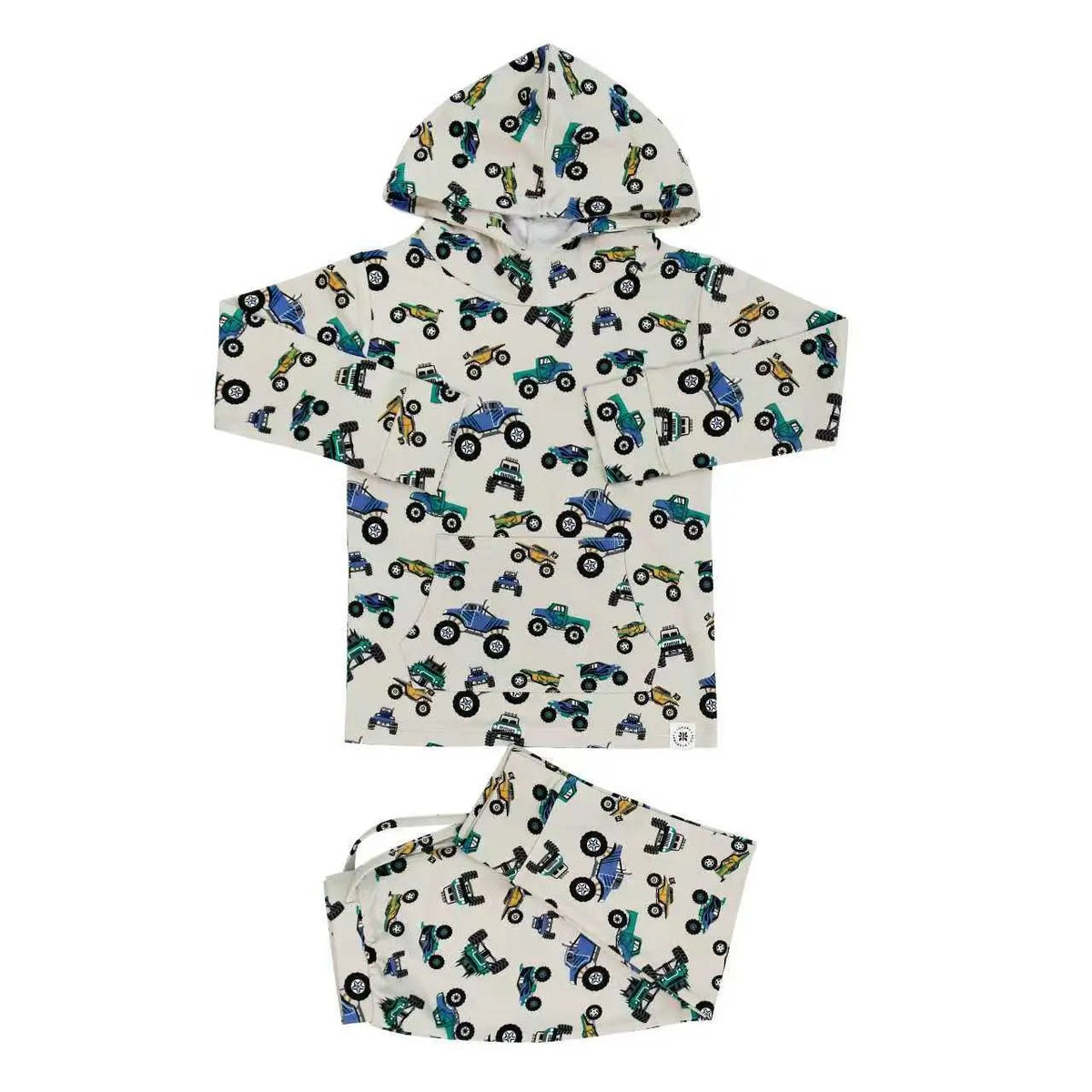 Sweet Bamboo Monster Mash Hooded Jogger Set - 