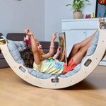 Kidodido Montessori Arch And Rocker Gray Dinosaur Pattern Pillow Set - Everetts Place Boutique - 