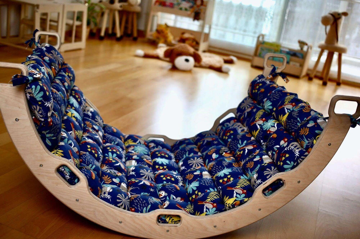 Montessori Arch Rocker with Ramp and Pillow by Kidodido