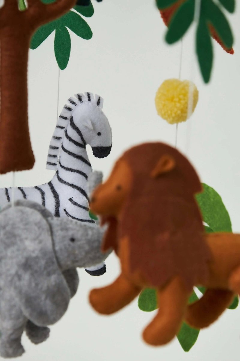 Kidodido Montessori Baby Mobile Set Beech Wood Toys With Animals - Everetts Place Boutique - 