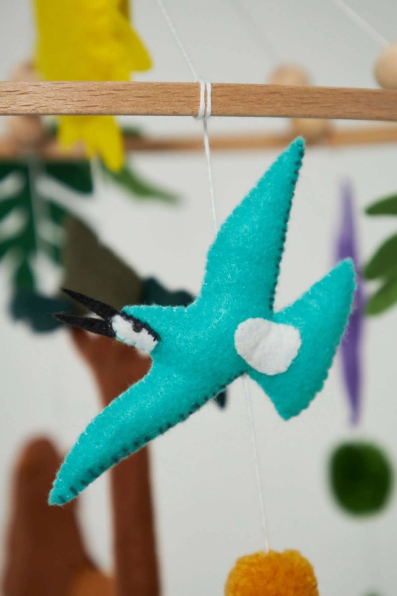 Kidodido Montessori Baby Mobile Set Beech Wood Toys With Animals - Everetts Place Boutique - 