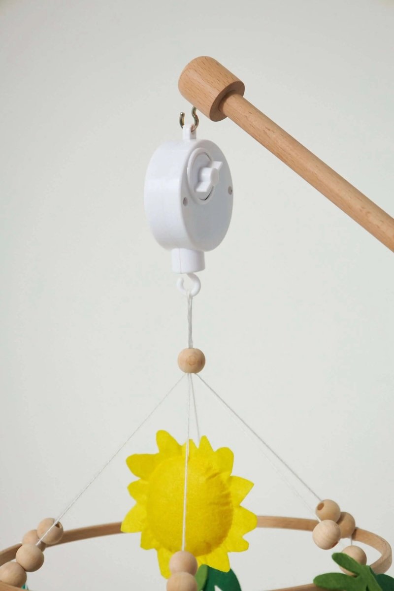 Kidodido Montessori Baby Mobile Set Beech Wood Toys With Animals - Everetts Place Boutique - 