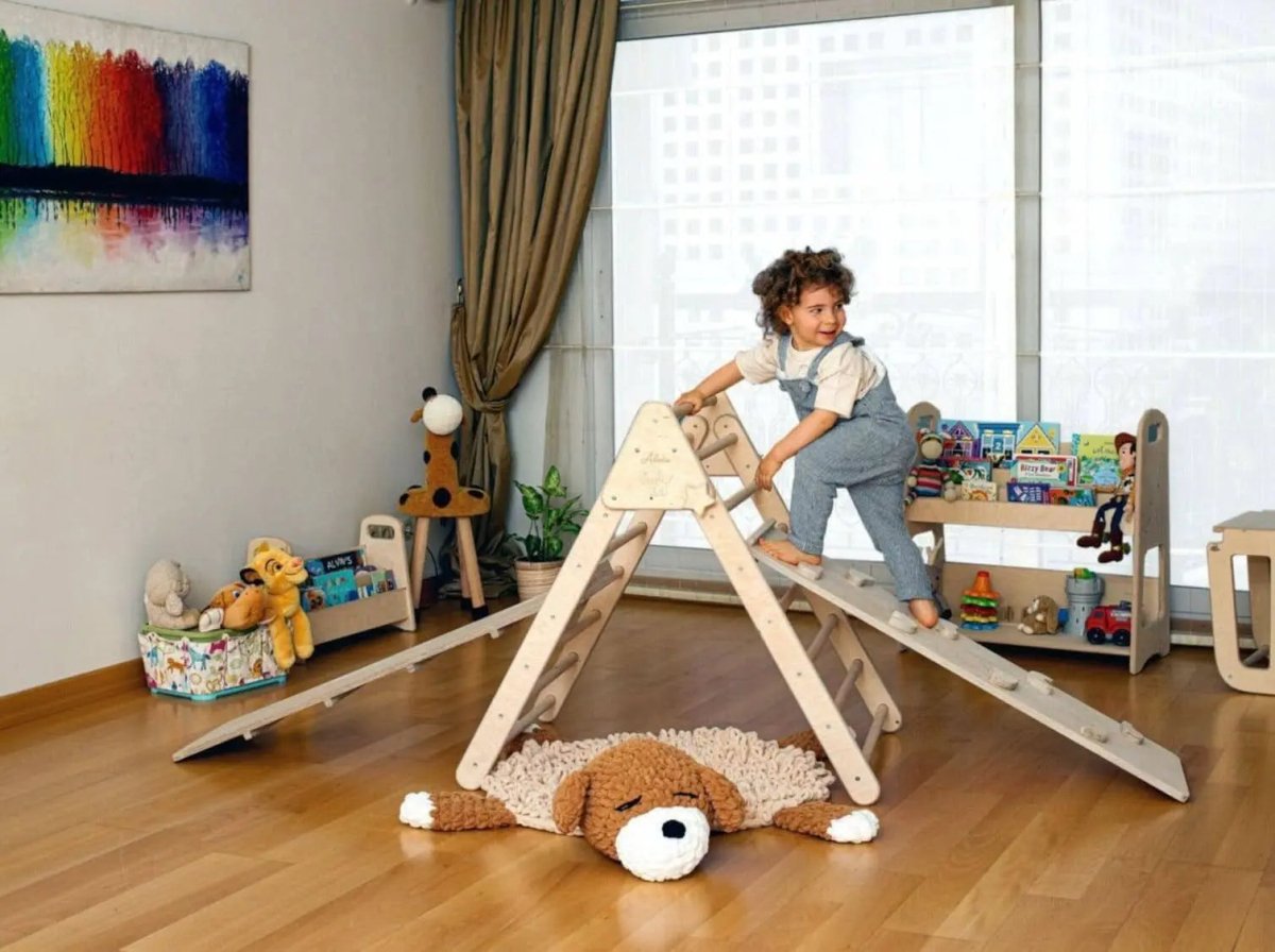 Kidodido Montessori Climbing Set 5 Triangle Arch Rocker Pillow Ramps - Everetts Place Boutique - 