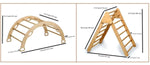 Kidodido Montessori Climbing Set 5 Triangle Arch Rocker Pillow Ramps - Everetts Place Boutique