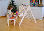 Kidodido Montessori Climbing Triangle with Table and Chair - 
