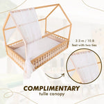 Goodevas Montessori House Bed for Kids with Fence EU Size 200x120 cm - Everetts Place Boutique - 