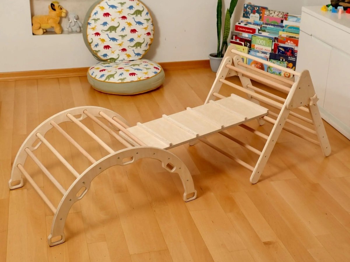 Kidodido Montessori Indoor Playground Pikler Triangle Climbing Set - Everetts Place Boutique - 