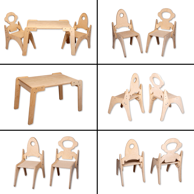 Montessori Table And Chair Set For Kids By Kidodido Kidodido Everetts Place: Online Boutique