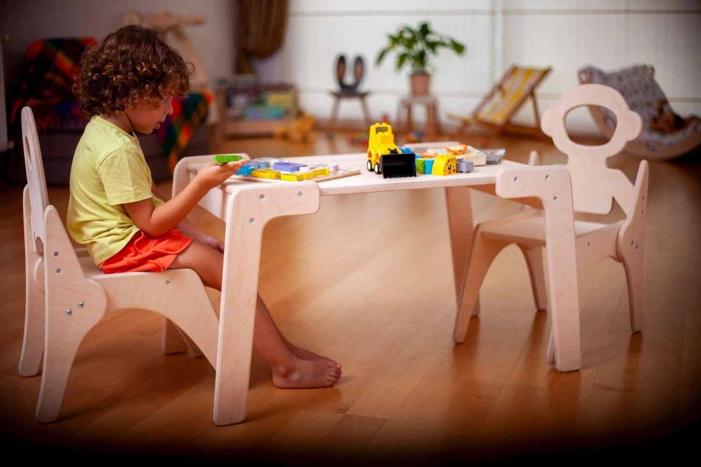 Montessori Table And Chair Set For Kids By Kidodido Kidodido Everetts Place: Online Boutique 350.00