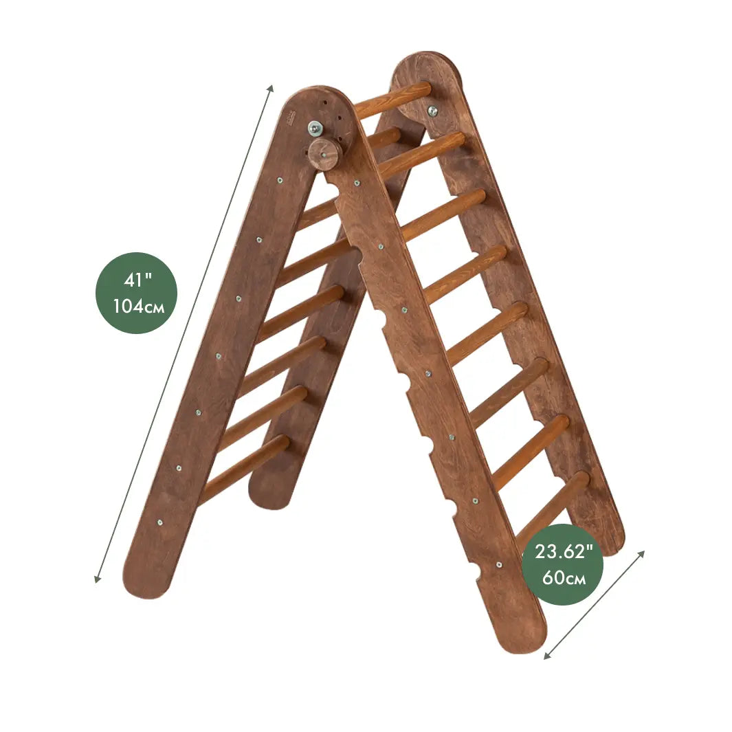 Goodevas Montessori Triangle Ladder - Handmade Climber for Kids 1 - 7 y.o. - 