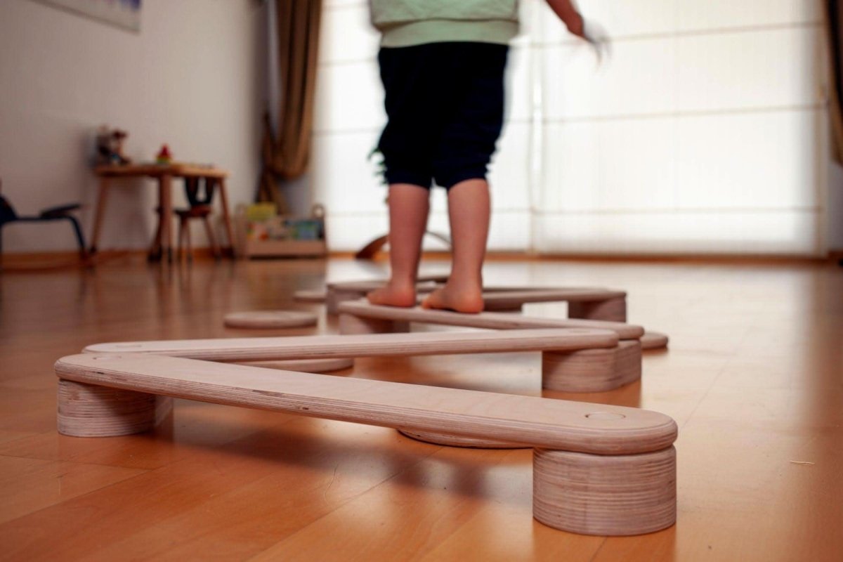 Montessori Wooden Balance Beam Set Toddler Gift Birch Wood - Everetts Place Boutique - 