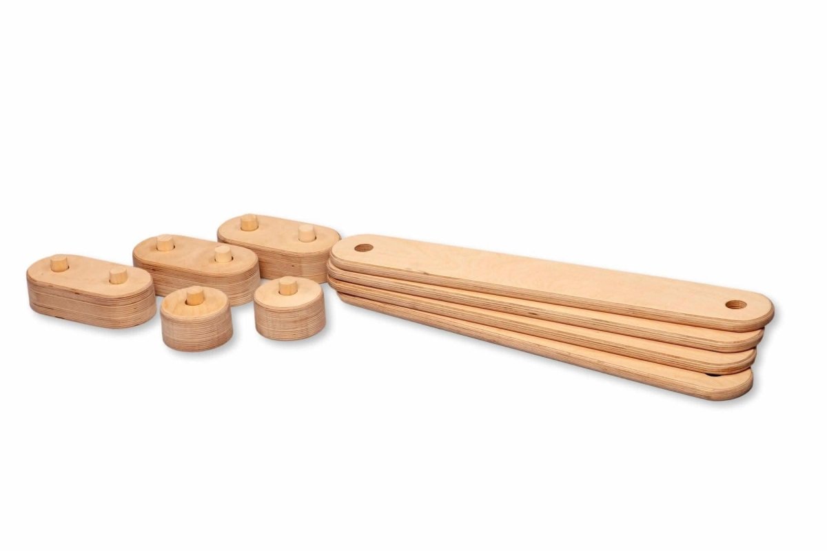 Kidodido Montessori Wooden Balance Beam Set Toddler Gift Birch Wood - Everetts Place Boutique - 