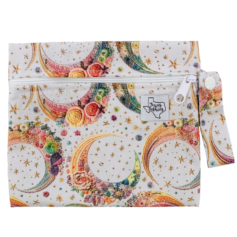 Moon Embroidery - Mini Wet Bag - Everetts Place: Online Boutique