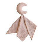 Mushie Moon Lovey Blanket Made from 100 Percent Organic Cotton for Babies and Toddlers - 