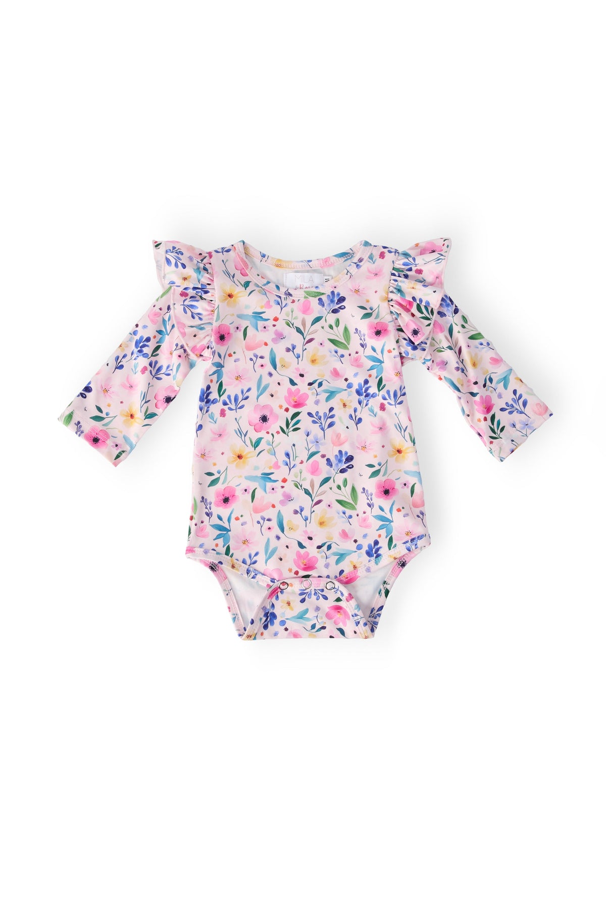 Mila & Rose ® Morning Meadows L/S Flutter Bodysuit - 