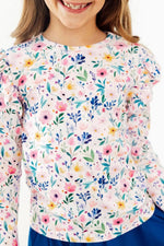 Mila & Rose ® Morning Meadows L/S Ruffle Tee - 