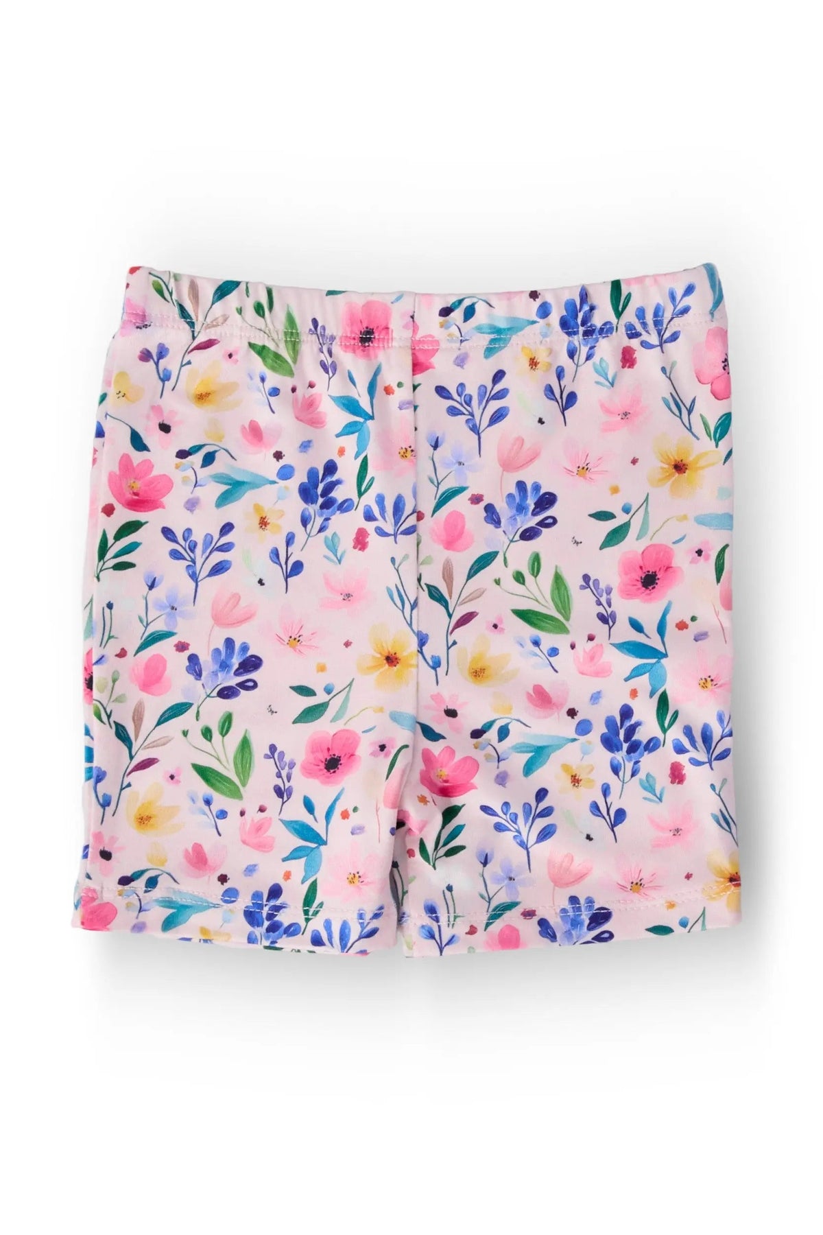 Morning Meadows Twirl Shorts - Pink, Petal, Wildflower, Pedicel, Shorts | Everetts Place