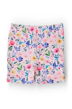 Morning Meadows Twirl Shorts - Pink, Petal, Wildflower, Pedicel, Shorts | Everetts Place