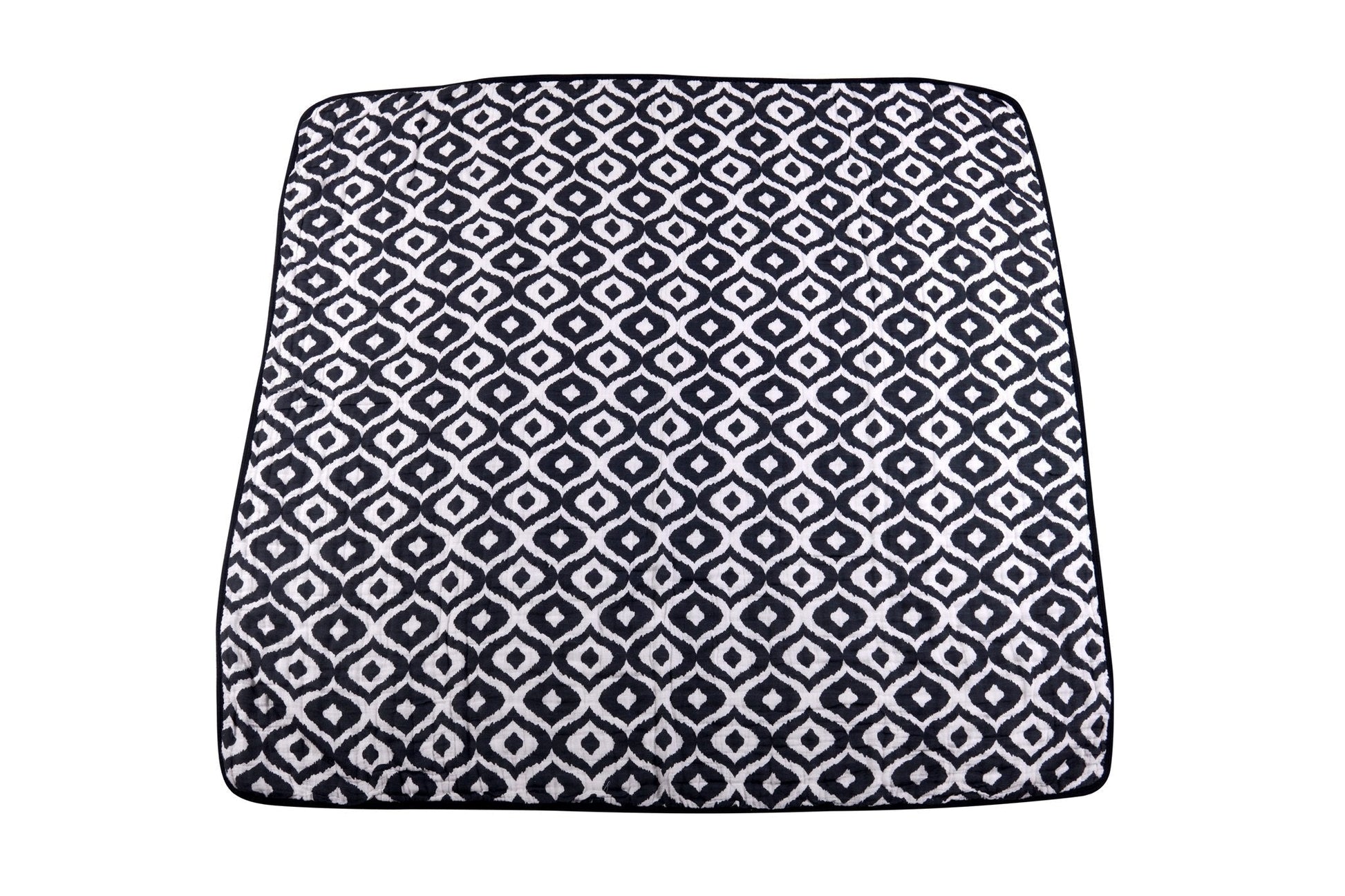 Morrocan Blue And Flower Child Cotton Muslin Newcastle Blanket Newcastle Classics