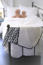 Newcastle Classics Morrocan Blue Cotton Muslin Blanket for Comfortable Baby Snuggling - 