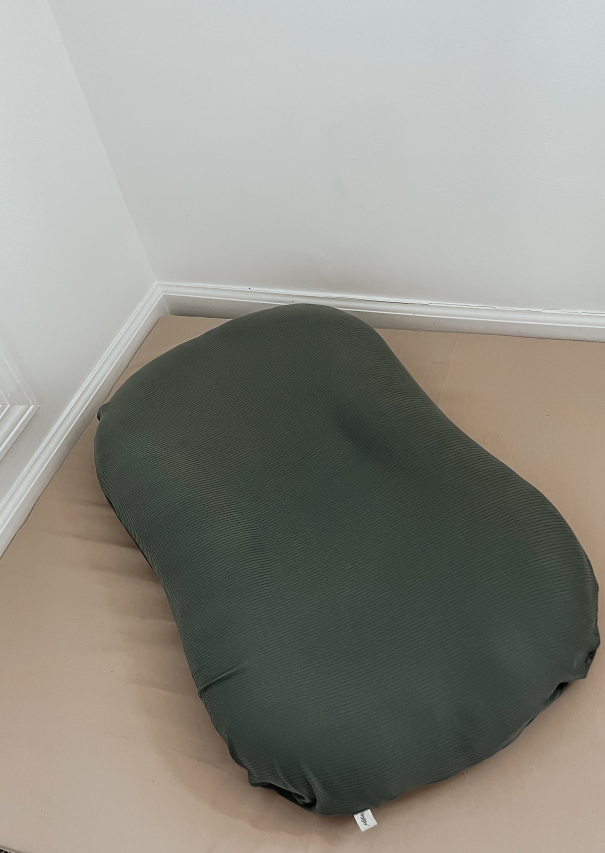 Little Mae & Co Moss Ribbed Baby Lounger CoverEveretts Place