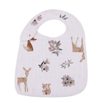 Newcastle Classics Mountain Meadow Cotton Muslin Bib Set with Soft Absorbency for Babies - 