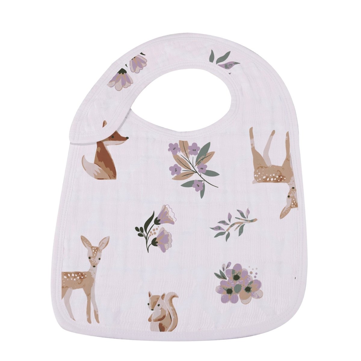 Newcastle Classics Mountain Meadow Cotton Muslin Bib Set with Soft Absorbency for Babies - 