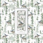 Newcastle Classics Mountain Moose Bamboo Swaddle Blanket for Newborn Comfort and Versatility - 