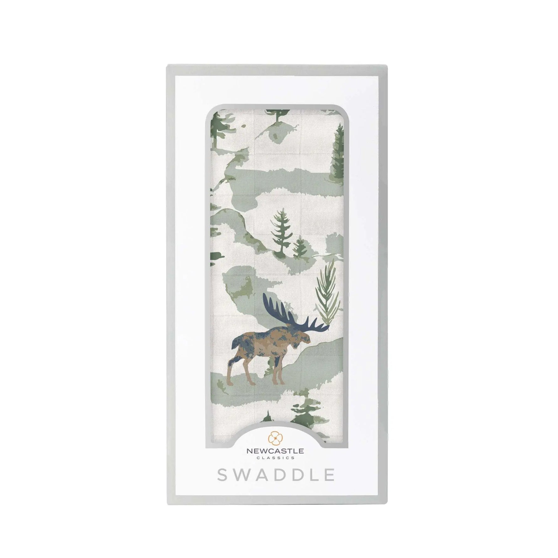 Newcastle Classics Mountain Moose Bamboo Swaddle Blanket for Newborn Comfort and Versatility - Baby & Toddler > Swaddling & Receiving Blankets Bamboo Swaddle