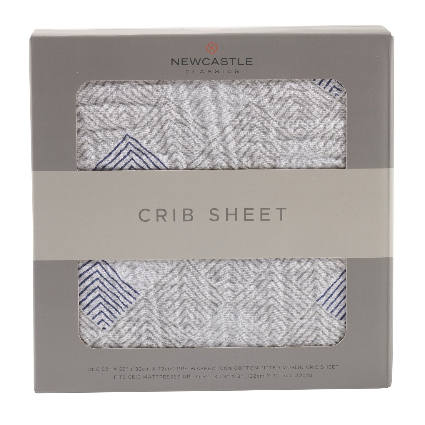 Mountain Peak Cotton Muslin Crib Sheet Soft Breathable Comfy Fits Standard Crib Mattresses 28x52 Inches Newcastle Classics