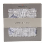 Newcastle Classics Mountain Peak Cotton Muslin Crib Sheet Soft and Breathable for Infants - Furniture > Baby & Toddler Furniture > Crib & Toddler Bed Accessories Cotton Crib Sheet